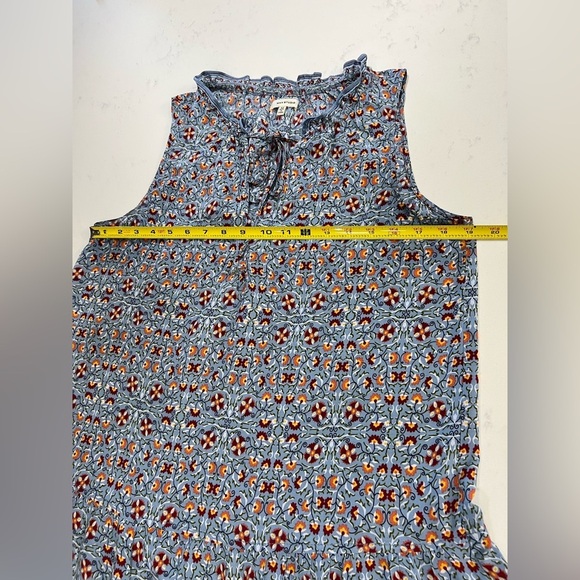 Max Studio Sleeveless Blue and Red Mini Sundress - Picture 6 of 8